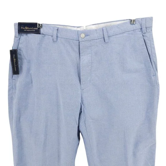 NWT POLO RALPH LAUREN Blue Preston Pant 100% Cotton Size 40x32